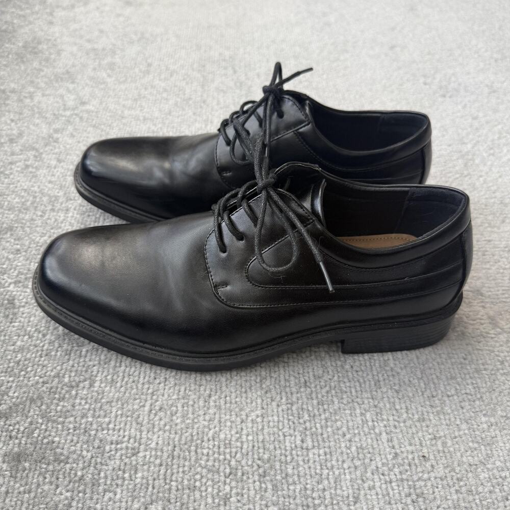 Croft & Barrow Shoes Mens Size 8 Medium Black Ortholite Comfort Dress Lace Up